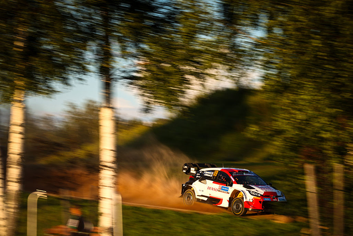 RALLYE D'ESTONIE 2023 ELFYN EVANS LEADER APRES LA PREMIERE JOURNEE 2 Voiture 69 (Kalle Rovanperä, Jonne Halttunen)