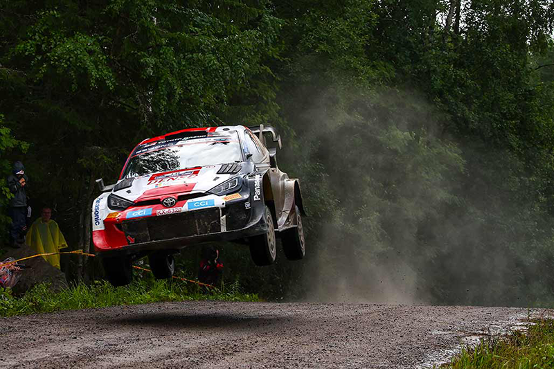RALLYE DE FINLANDE UN VENDREDI NOIR POUR TOYOTA GAZOO RACING ET ROVANPERA 2 Voiture 18 (Takamoto Katsuta, Aaron Johnston)