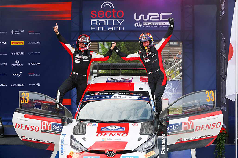 EVANS REMPORTE LE RALLYE DE FINLANDE ET SE RELANCE DANS LA COURSE AU TITRE 1 Voiture 97 (Jari-Matti Latvala, Juho Hänninen)