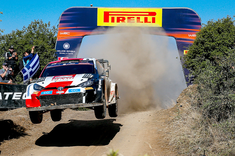 UN DOUBLE POUR TOYOTA GAZOO DANS L'EPOPEE GRECQUE 1 Voiture 33 (Elfyn Evans, Scott Martin)