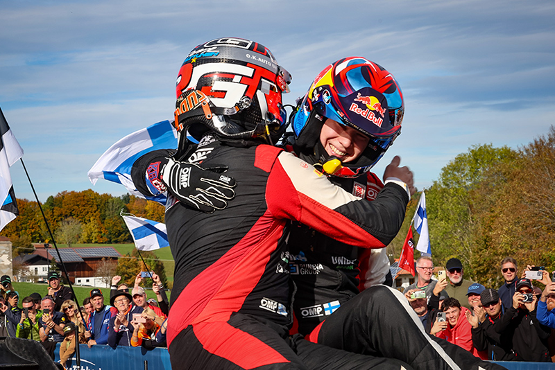 THIERRY NEUVILLE REMPORTE LE RALLYE D'EUROPE CENTRALE , ROVANPERA CHAMPION DU MONDE 1 Kalle Rovanperä, Jonne Halttunen2
