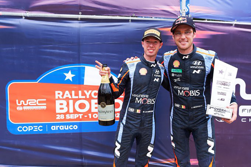 OTT TANACK (FORD M-SPORT) REMPORTE LE RALLYE DU CHILI 2023 3 Thierry Neuville et son copliote