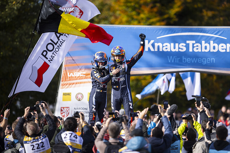 THIERRY NEUVILLE REMPORTE LE RALLYE D'EUROPE CENTRALE , ROVANPERA CHAMPION DU MONDE 2 Victoire Thierry Neuville