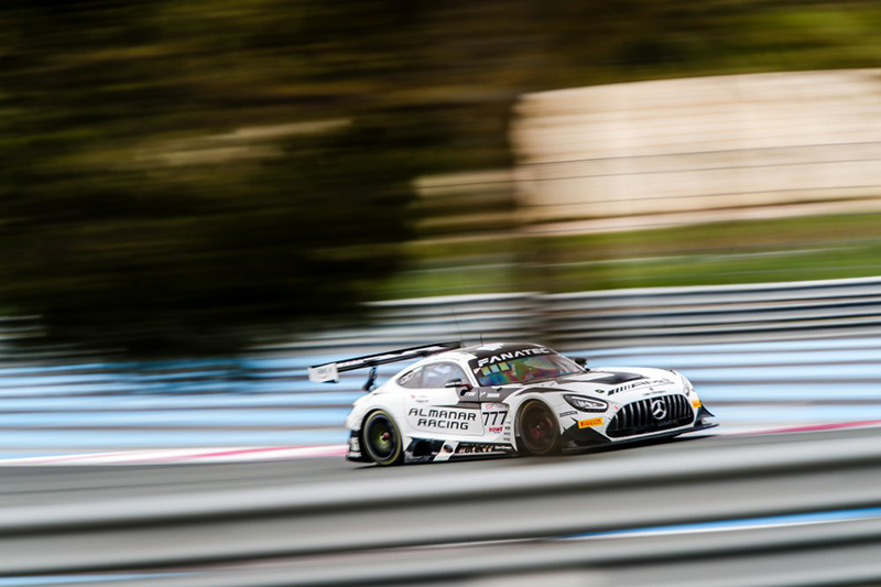 GT WORLD CHALLENGE EUROPE:HUIT PORSCHE 911 GT3 R LANCENT LA SAISON AU CASTELLET 4 777 - AlManar Racing by GetSpeed - Al Faisal AL ZUBAIR - Dominik BAUMANN - Mikael GRENIER - Mercedes-AMG GT3 EVO
