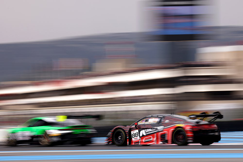 GT WORLD CHALLENGE EUROPE:HUIT PORSCHE 911 GT3 R LANCENT LA SAISON AU CASTELLET 2 88 - Tresor Attempto Racing - Lorenzo FERRARI - Lorenzo PATRESE - Leonardo MONCINI - Audi R8 LMS GT3 EVO 2