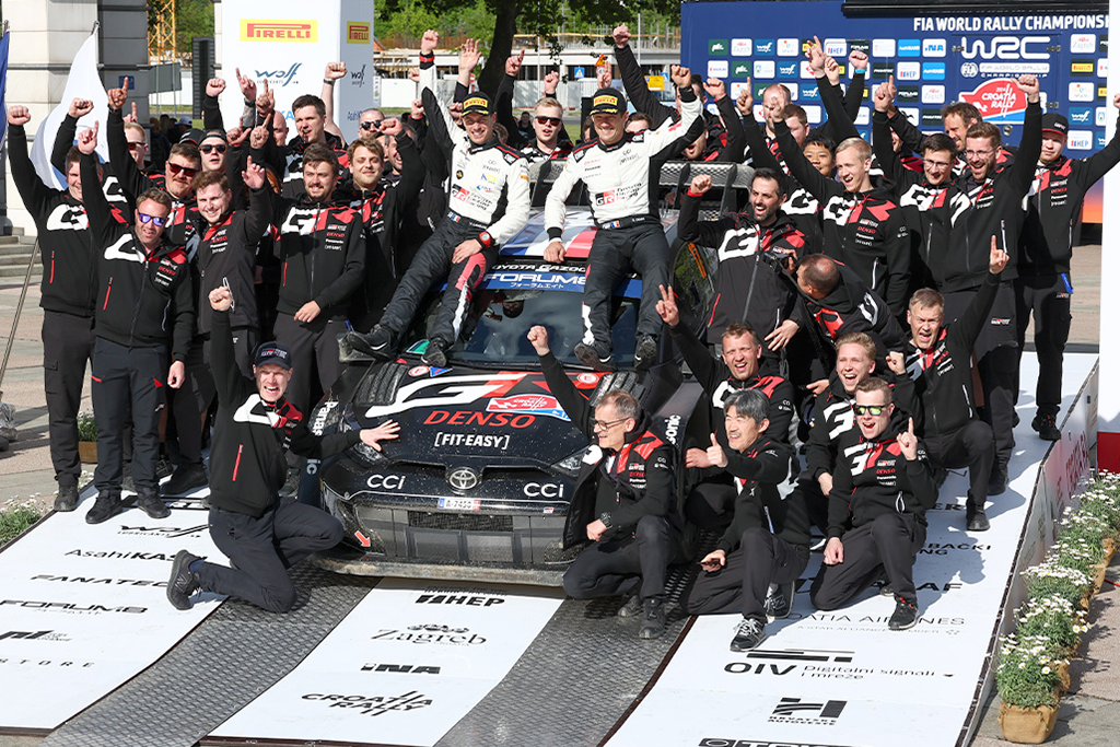Cérémonie du podium Rallye de Croatie