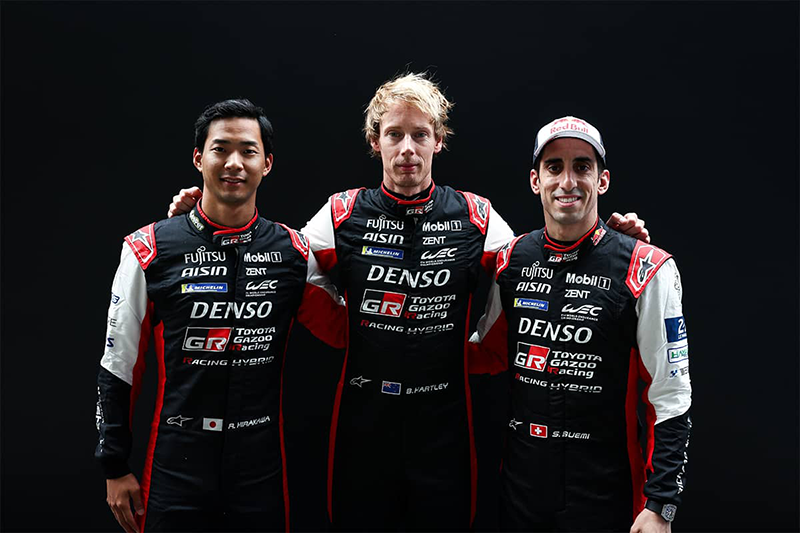 Le Mans attend TOYOTA GAZOO Racing : Objectif victoire pour la sixième fois ! 1 Hirakawa, Brendon Hartley et Sébastien Buemi