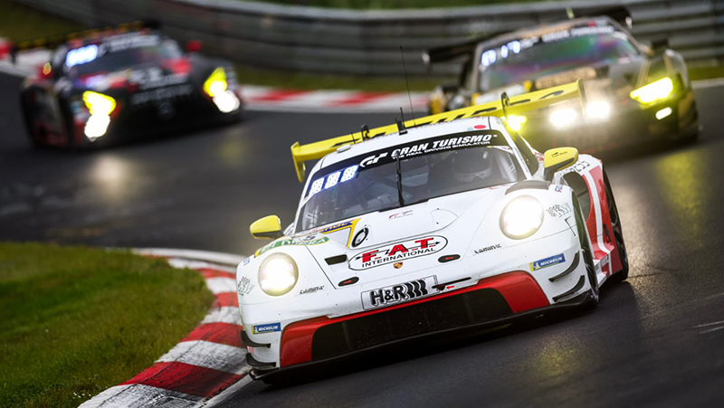 Porsche 911 GT3 R, Herberth Motorsport (#5), Robert Renauer (D), Vincent Kolb (D), Dennis Olsen (N)