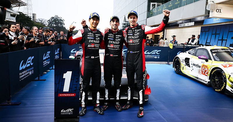 Sébastien Buemi, Brendon Hartley et Ryo Hirakawa s'adjugent la victoire au Brésil 1 Sébastien Buemi, Brendon Hartley et Ryo Hirakawa