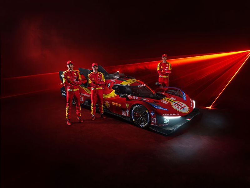 Ferrari dévoile la livrée 2025 des numéros 50 et 51 de la 499P 3 Ferrari 499 P 1