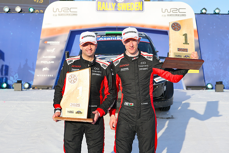 Toyota Gazoo Racing réalise un doublé historique sur les neiges suédoises 1 Scott Martin, Elfyn Evans