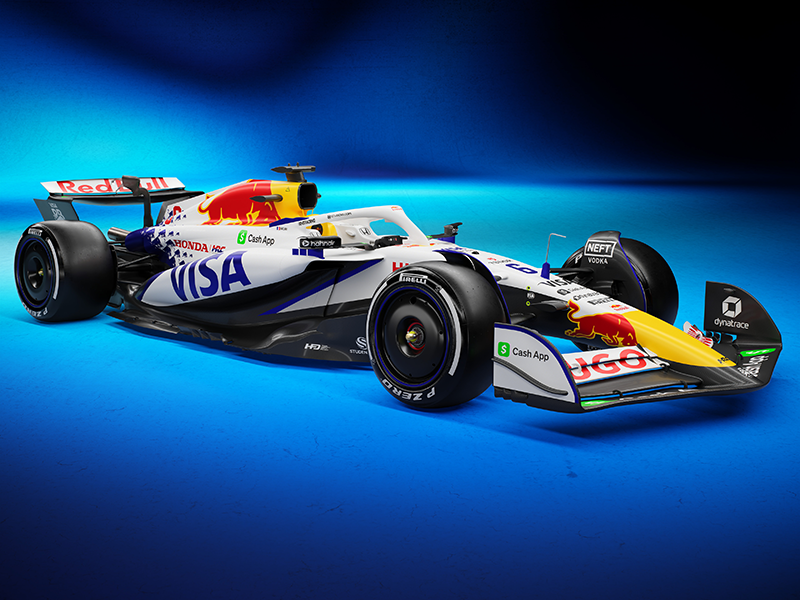 Oracle Red Bull Racing et Visa Cash App Racing Bulls dévoilent leurs nouvelles livrées pour la F1 2025 2 Visa Cash red Bull