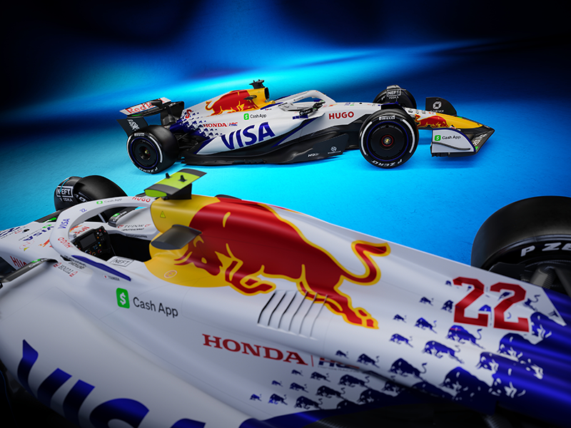 Oracle Red Bull Racing et Visa Cash App Racing Bulls dévoilent leurs nouvelles livrées pour la F1 2025 4 Visa Cash red Bull racing 2025