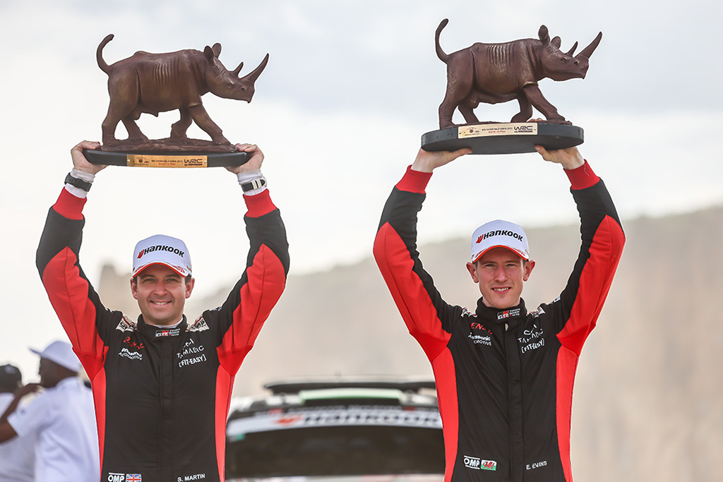 Evans impérial au Safari : Toyota signe une cinquième victoire consécutive, le Gallois s'envole au classement. 4 Scott Martin, Elfyn Evans