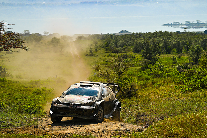 Safari Rally Kenya Evans solide leader après une journée dantesque 2 Voiture 18 (Takamoto Katsuta, Aaron Johnston)