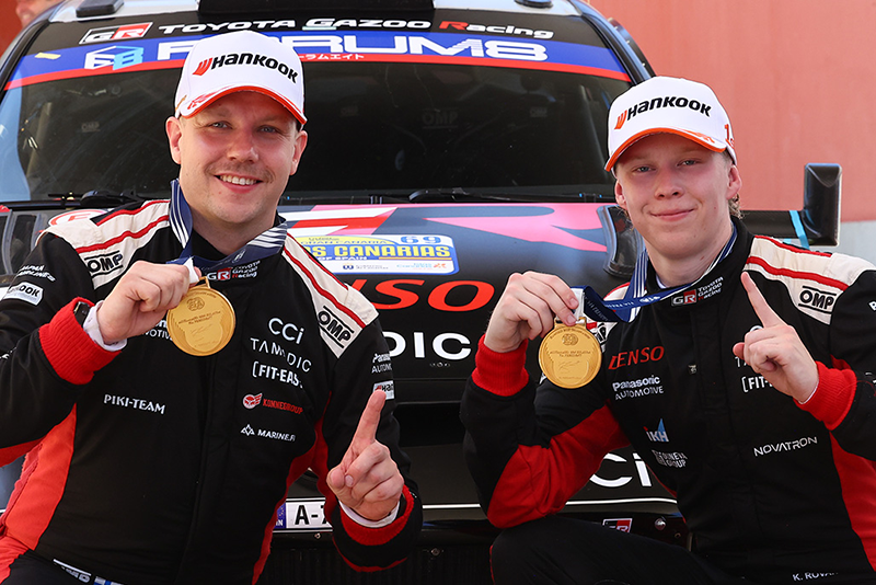 Rallye des Canaries : Rovanperä intouchable, Toyota règne en maître 1 Jonne Halttunen, Kalle Rovanperä