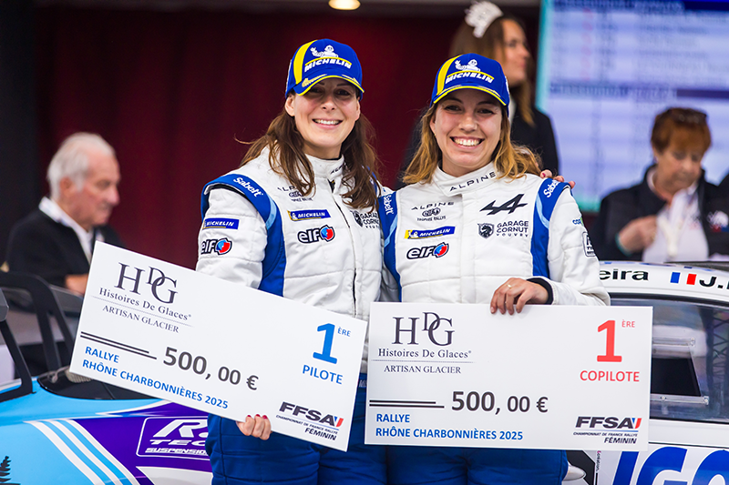 Trophée Alpine ELF Rallye : Roché et Fontalba Triomphent au Rallye Rhône-Charbonnières 3 VidueiraMireille_Rey Jeanne A110 RGT