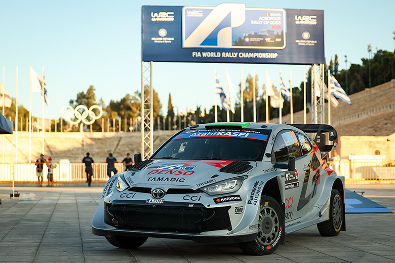 Rallye de Grèce : Ogier et Tänak Co-Leaders après la première spéciale. 4 Voiture 33 (Elfyn Evans, Scott Martin)