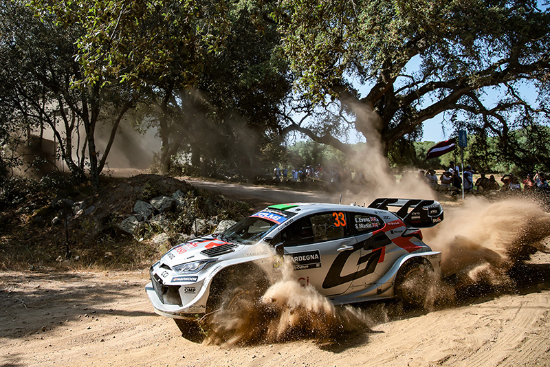Rallye de Sardaigne : S. Ogier leader devant A.Fourmaux au soir de la première journée 5 Voiture 33 (Elfyn Evans, Scott Martin)