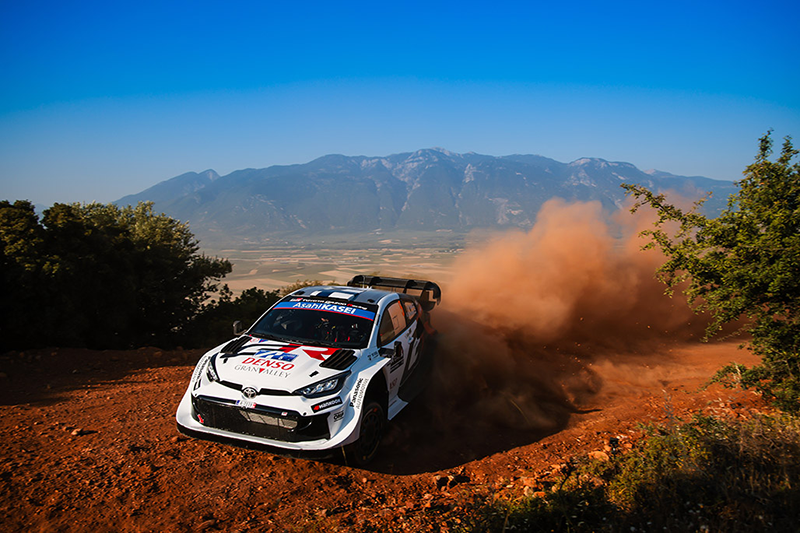 Rallye de Grèce : Ogier et Tänak Co-Leaders après la première spéciale. 5 Voiture 5 (Sami Pajari, Marko Salminen)