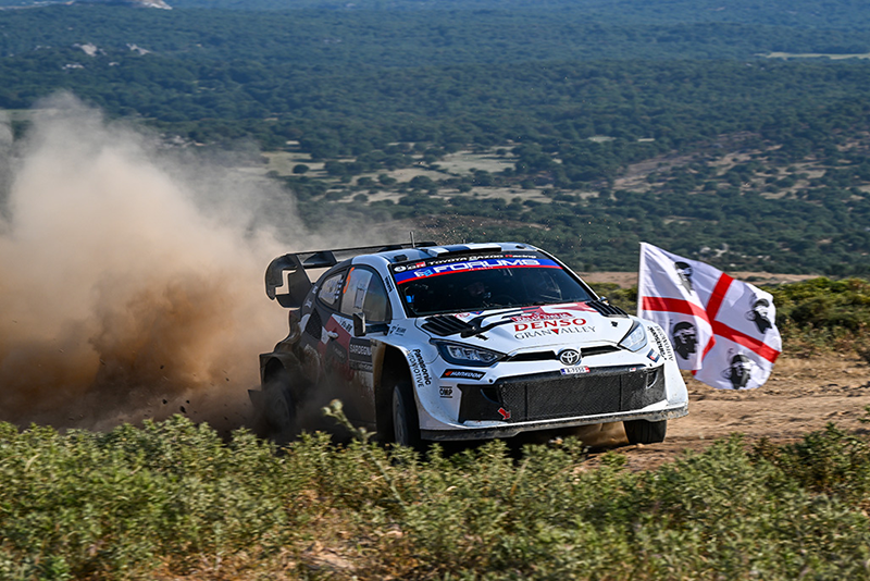 Rallye de Sardaigne : S. Ogier leader devant A.Fourmaux au soir de la première journée 4 Voiture 5 (Sami Pajari, Marko Salminen)