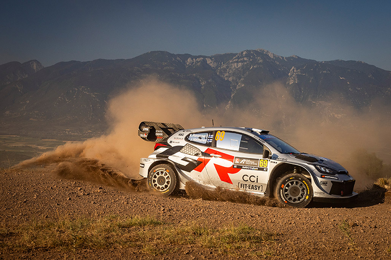 Rallye de Grèce : Ogier et Tänak Co-Leaders après la première spéciale. 3 Voiture 69 (Kalle Rovanperä, Jonne Halttunen)
