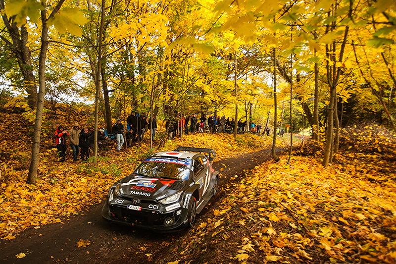 Rallye d'Europe Centrale : Rovanperä s'envole en tête après l'abandon choc d'Ogier 5 Voiture 18 (Takamoto Katsuta, Aaron Johnston)