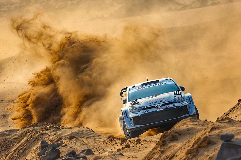 WRC Arabie Saoudite: A. Fourmaux augmente son avance sur Sami Pajari 2 Déjà en confiance depuis son podium au Japon, Sami Pajari a parfaitement exploité sa position sur la route.