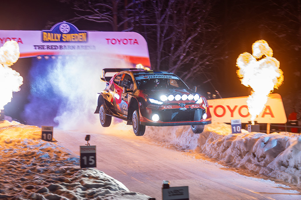 Rallye de Suède 2026 : Solberg frappe fort à Umeå, Toyota signe un quadruplé d’entrée 1 Voiture 99 (Oliver Solberg, Elliott Edmondson)