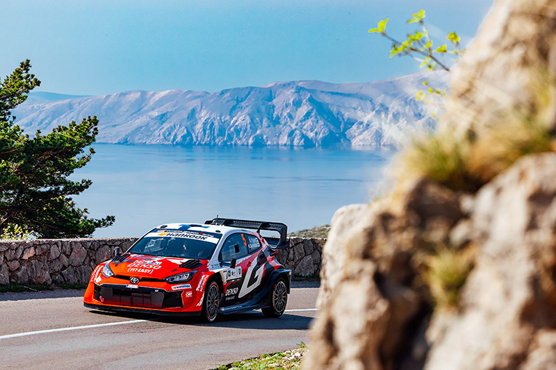 Voiture n°5 avec Sami Pajari et son copilote Marko Salminen en spéciale sur le Rallye de Croatie Car 5 (Sami Pajari, Marko Salminen)