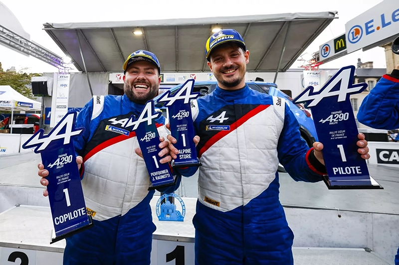 Rabilloud et Mahinc doublent la mise en Trophée Alpine A290 Rallye au Cœur de France ! 1 Rabilloud et Mahinc