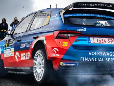 Miko Marczyk lors du Championnat d'Europe des Rallyes FIA à Ceredigion, Aberystwyth, le 5 septembre 2026